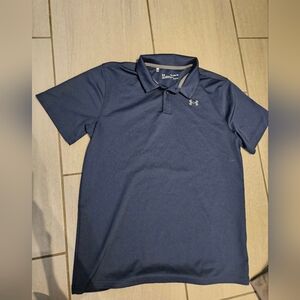 Boys Xl  Under Armour Polo Shirt- Blue